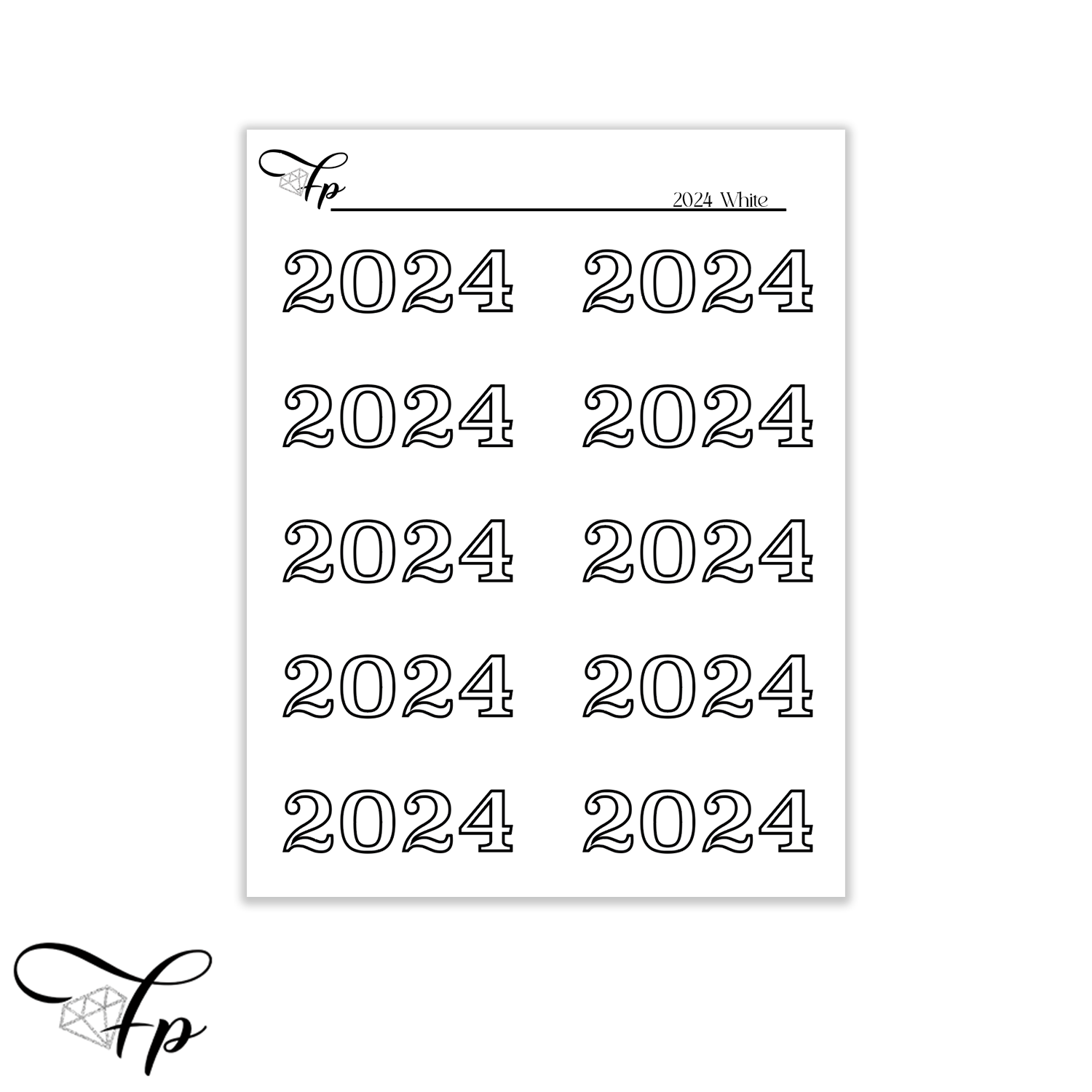 2024 Coloring Planner