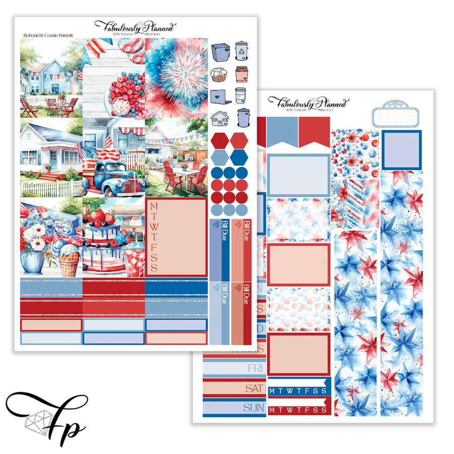 Patriotic - Hobonichi Cousin Kit