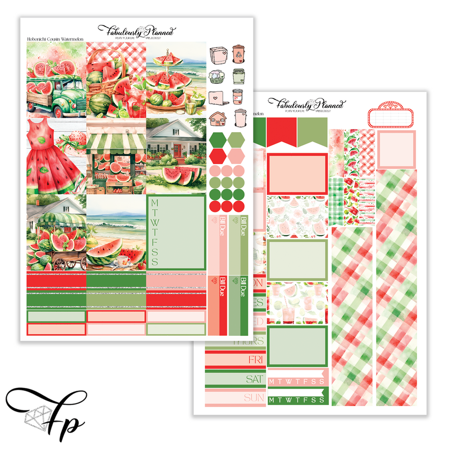 Watermelon - Hobonichi Cousin Kit